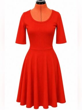 LuLaRoe Nicole Dress – Orange Dress